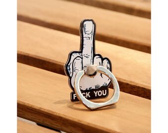 Fuck You Finger Ring Stand grip phone stand iPhone/ipod/ipad tablets support the device/iphone6/7/6s samsung