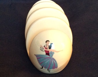 Beswick 'Ballet' vintage toast rack