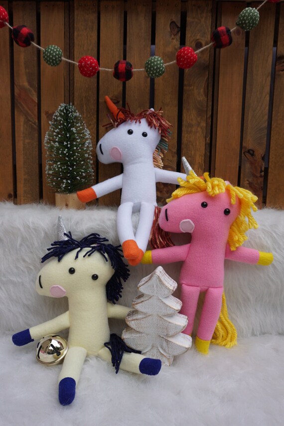mini unicorn plush