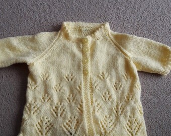 hand made short sleeve cardigan