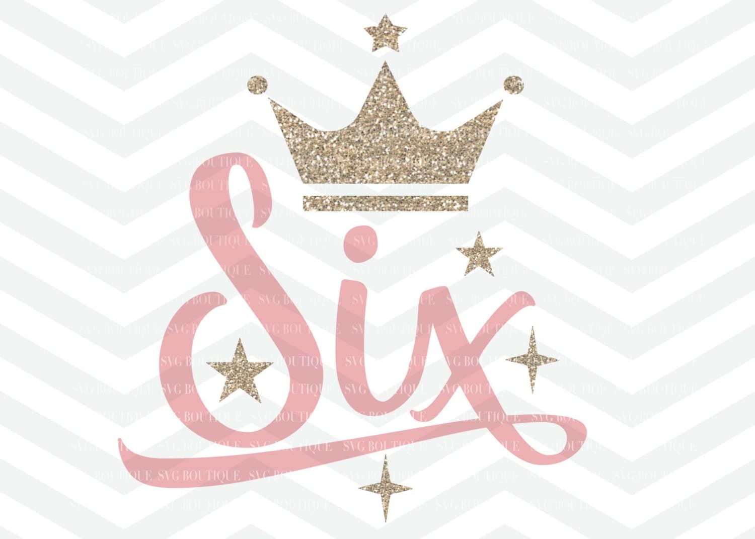 Download Sixth Birthday SVG, Six Year Old Cut File, Baby Girl SVG ...