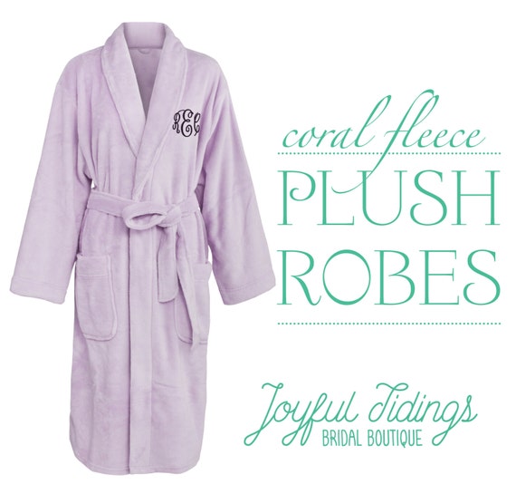 Bridesmaid Robes Fleece Robes Bridesmaid Gift Bridal Party