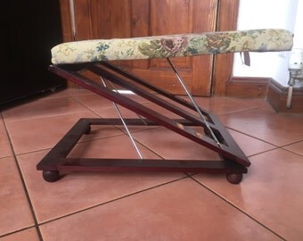 Adjustable Tapestry Fold Away Foot Rest