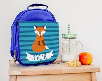 Children's Lunch Bag - Personalised Insulated Lunch Bag - Fox Lunch Bag