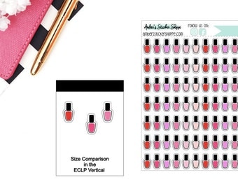 Classic Nail Polish Planner Stickers