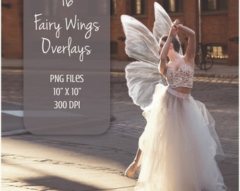 Wings overlays, fairy wings, 16 PNG, photoshop overlay, fantasy, magic, clip art, fairy overlay, photoshop, magical fairy, wings overlay
