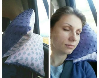 Car Travel Pillow Seatbelt Pillow for Kids, Teens and Adults