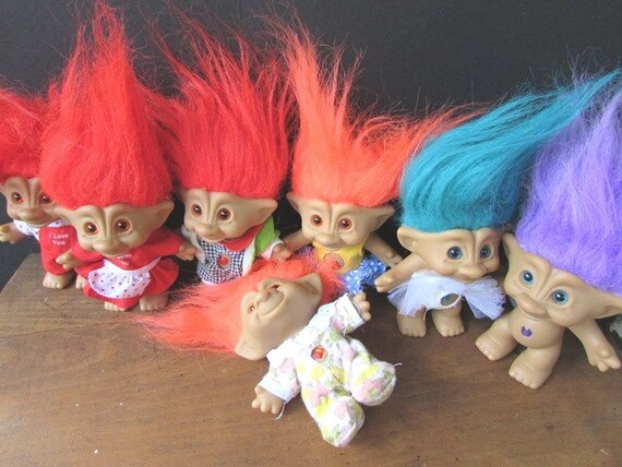 Vintage Troll Doll Jewel In The Belly Wish Troll Ace Novelty