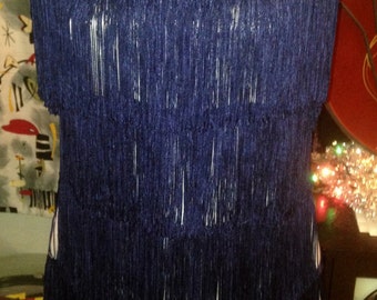 Vintage Flapper Dress Hand Tailored with Silk Fringe