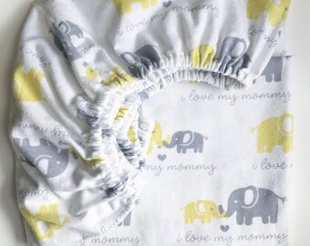 Baby boy flannel crib bedding set - standard fitted crib sheet - mini crib sheet - pillow case - baby crib blanket