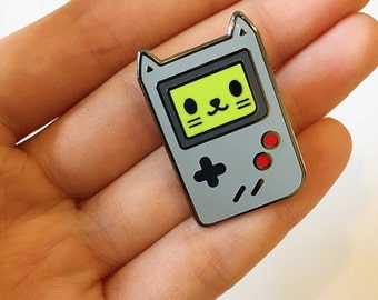 Game Cat Hard Enamel Pin, Video Game Pin - Meow Pins