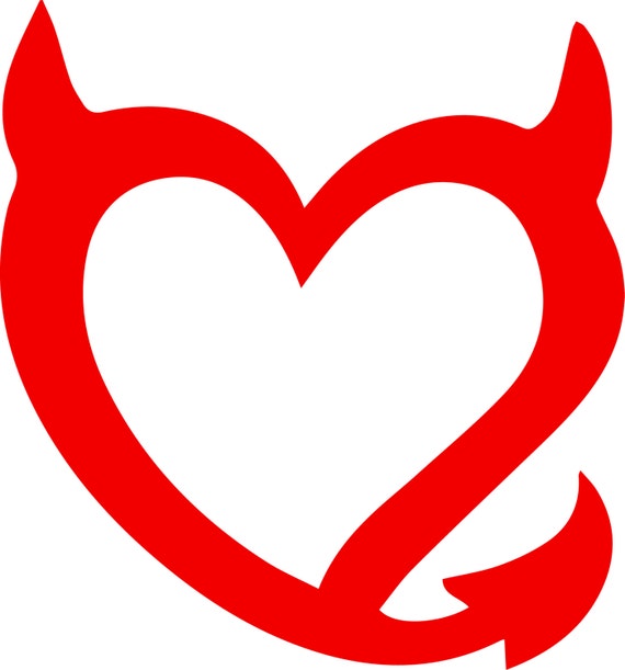 Devil Heart Digital Download Unique Svg Dxf Eps Ai Png