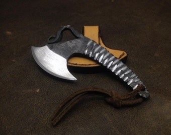 Mini Axe, EDC Axe, Mini Hatchet, Pocket Axe, Mini Cleaver, Neck Knife Neck Axe, EDC Cleaver, Herb Chopper, Weed Grinder, Cool Groomsmen Gift