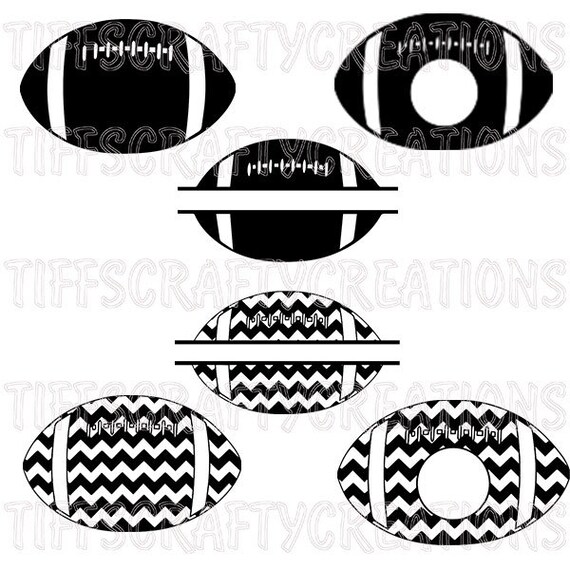 Download Cricut silhouette football svg football files monogram cut ...