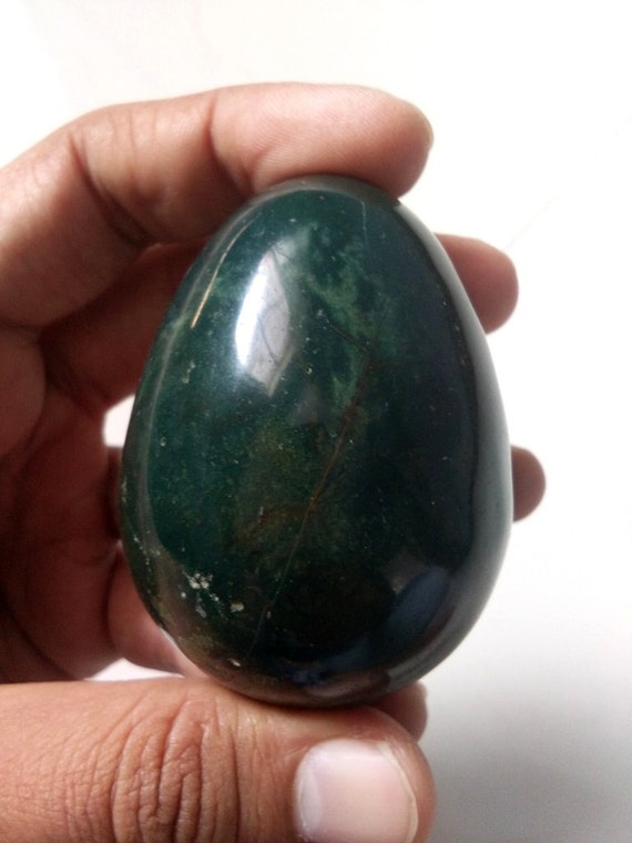 Natural Good Quality 50x35MM Green Jade Crystal Healing