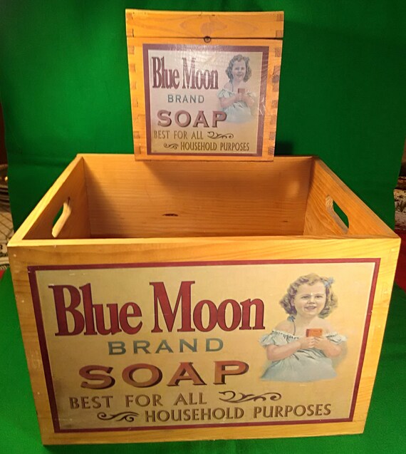 Soap Box Wooden Box Bathroom Laundry Room Storage Retro
