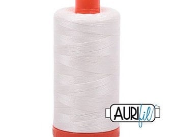 Aurifil 50 WT Mako Cotton Thread-Chalk 1422 yards #1050-2026