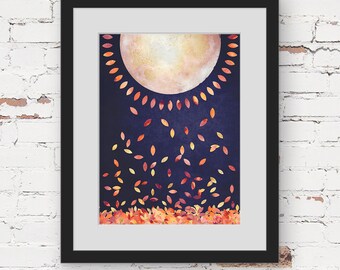 sunshine art print, modern bohemian art, scandinavian art, teen room art, navy blue art print, gold blue wall art, bright geometric wall art