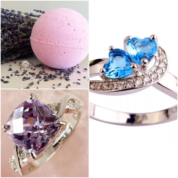 Huge Bath Bomb with ring inside 9 oz bomb & Beautiful ring