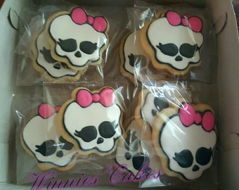 12 Monster High Inspired Cookies