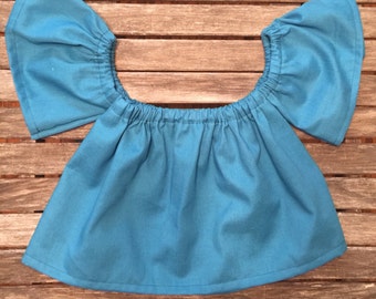 off the shoulder top - peasant top -childrens blouse - toddler clothing - baby girl clothing -hippie-coachella-boho-strapless top-boho kids
