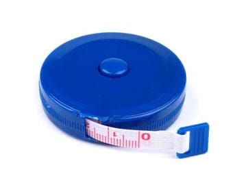 Measuring tape tape measure 150 cm in blue