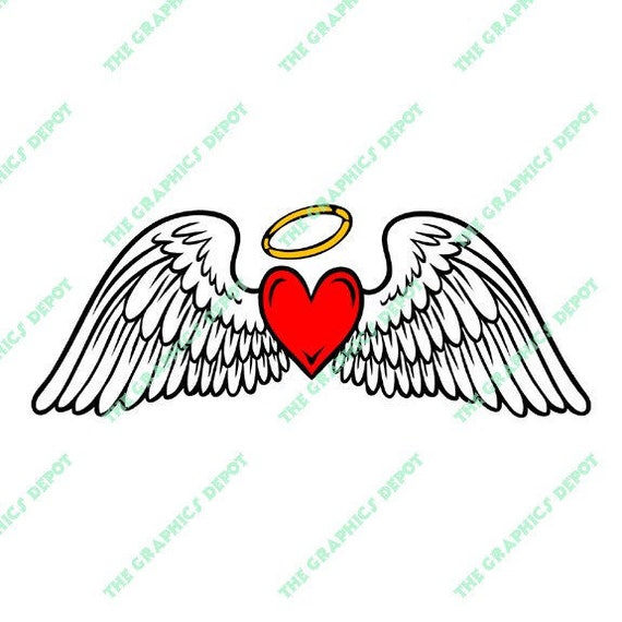 Free Free Heart With Angel Wings Svg Free 627 SVG PNG EPS DXF File