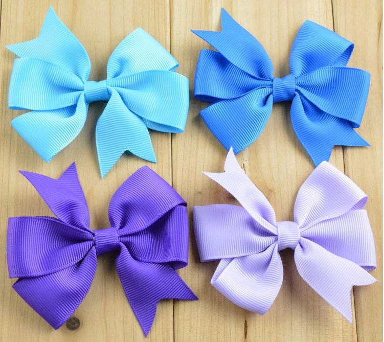 Hair Bows-Ribbon Bow Applique-Baby Girl Hair Bows-DIY Hair