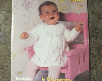 Beehive Baby Talk / Beehive Astra 463 / Vintage baby knitting patterns