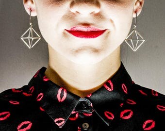 Orecchini geometrici "aria" earrings geometric "air" argento 925 Gold Silver Rings | Minimalistic