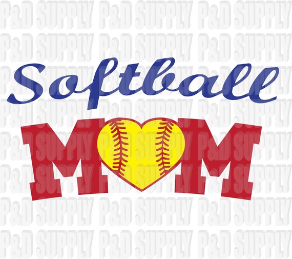 Download Softball Mom SVG DXF Digital Cut file for Cricut or