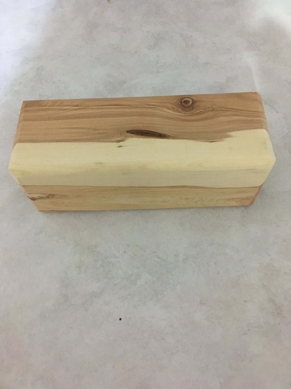 7 1/2 x 2 3/4 inch Cedar Wood Block by WoodCraftSuppliesUS