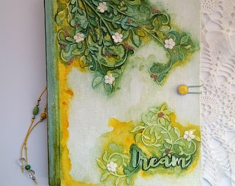 Mixed Media Journal, Handmade Journal, Notebooks, Art Journal