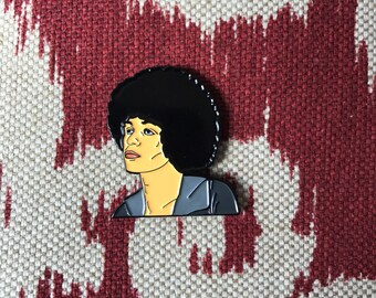 Angela Davis Lapel Pin - Soft Enamel
