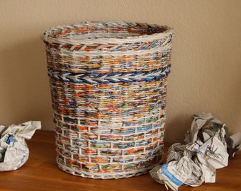 Waste paper basket | Etsy