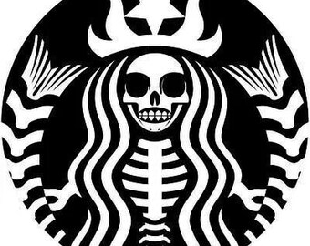 Starbucks skeleton SVG