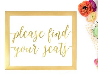Find your seat | Etsy