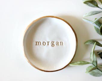Personalized Name | Ring Dish | Jewelry Dish | Engagement Ring Dish | Custom Jewelry Dish | Bridesmaid Gift | Personalized Gift