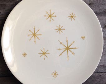 Vintage Atomic Star Glow Royal Ironstone China Dinner Plate | Royal China