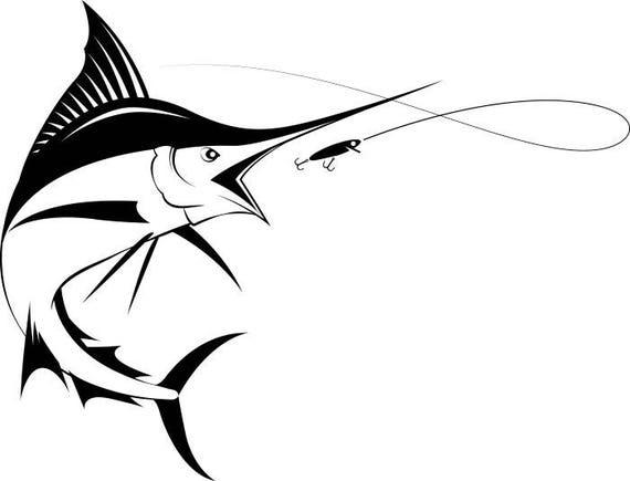 Download Marlin Logo 1 Deep Sea Ocean Water Fishing Hunting Fish