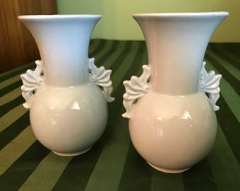 Blue Ceramic Vases, 4 1/2"