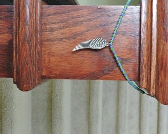 Blue and Green Wing Necklace