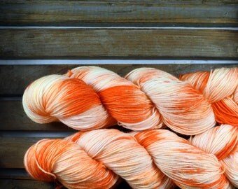 Sock Yarn - "Alarm" - Merino / Nylon - Hand Dyed - 100g