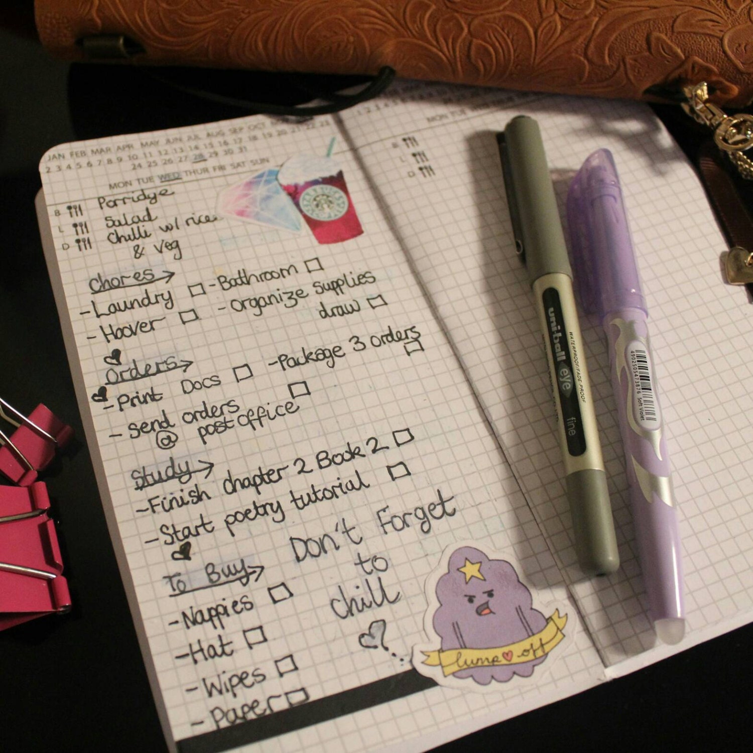 Hobonichi style Daily Planner TN Refill by BrookeEvahPrints