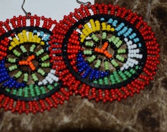 Red South African Earrings