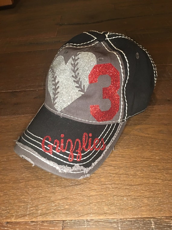 Baseball Bling Hat Custom sports Mom Baseball Mom Hat