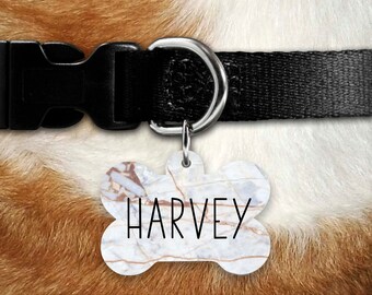 Marble Dog ID Tag, Personalized Dog Tag, Customized Dog Tag, Pet ID, Dog Name Tag, Double sided Dog Tag, Dog Tags for Dogs, Dog ID, Marble