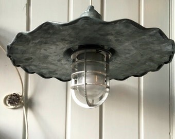 Vintage Galvanized Barn Light Pendant