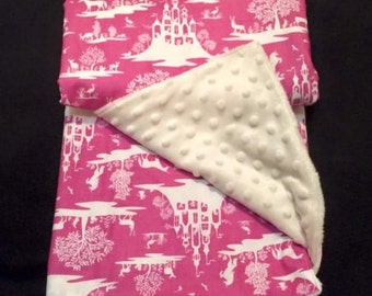 CUSTOM MADE Fairy Toile Duvet Cover or Blanket-Fairies- Princess bedding- King-Queen-Twin Duvet Covers-Bedding- Blanket