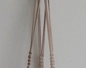 Macrame Plant Hanger, Cotton Rope Natural macrame, Pot plant holder, Plant hanging, Indoor planter, Macrame hanging flowerpot, Cotton cord